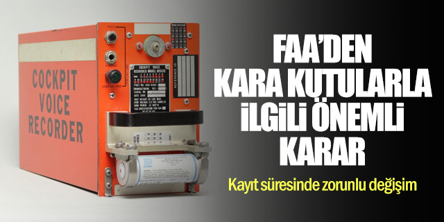 Kara kutularda yeni zorunluluk geliyor