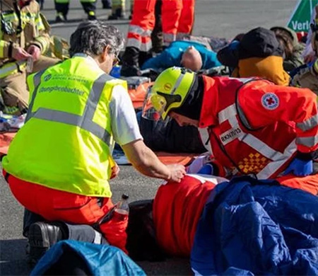 Nürnberg Havalimanı’nda tatbikat