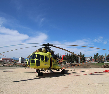Yangın söndürme helikopteri Bolu'da konuşlandırıldı