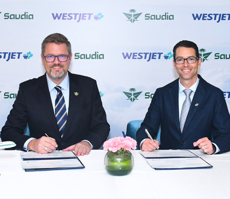 WestJet ve Saudia Arasında Interline Anlaşması
