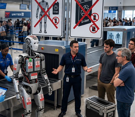 Havayollarından İnsansı Robotlara Uçuş Yasağı