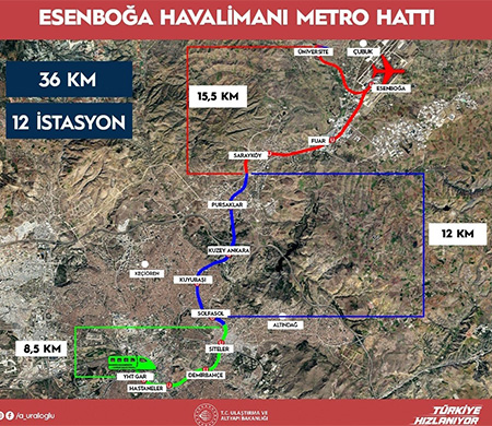 Esenboğa Havalimanı'na YHT Bağlantısı
