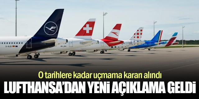 Lufthansa Group Orta Doğu Uçuşlarını Askıya Alma Süresini Uzattı