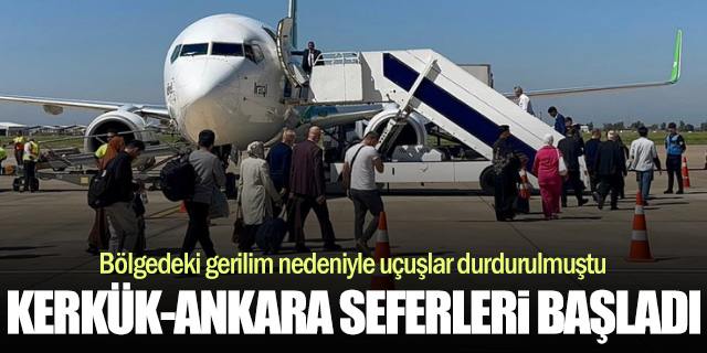 Kerkük-Ankara hattı yeniden uçuşlara açıldı