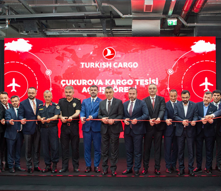 Turkish Cargo'nun yeni tesisi Çukurova Havalimanı'nda açıldı