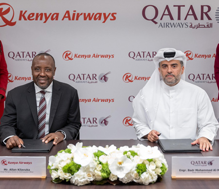 Qatar Airways ve Kenya Airways'ten Stratejik Ortaklık Hamlesi