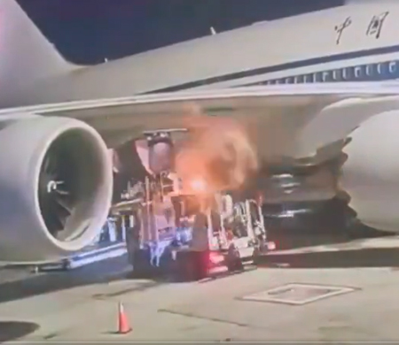 B747'nin yakıt ikmalinde büyük hata: hortumu kopardı