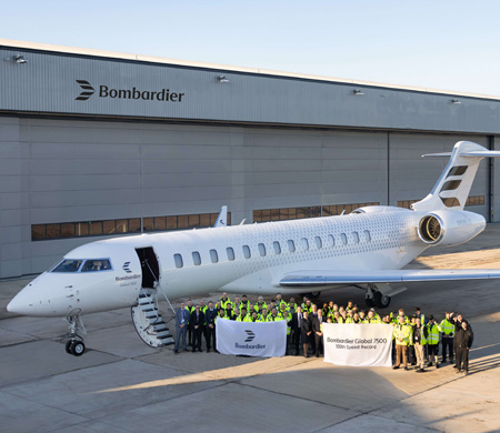 Bombardier Global 7500, 150’inci Hız Rekorunu Kırarak Tarihe Geçti