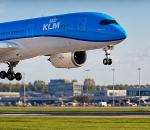 KLM'in ilk A350'si Schiphol'e indi