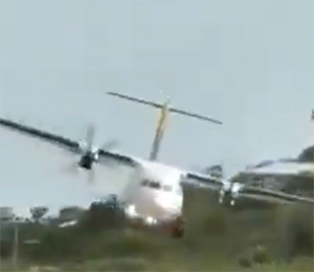 Uçak beşik gibi sallandı!