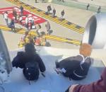 Acil iniş yapan uçaktan yeni görüntüler ortaya çıktı