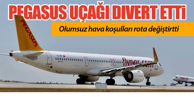 Pegasus uçağı divert etti