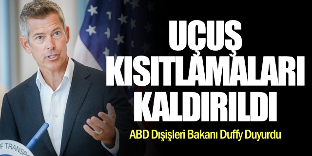 ABD hava sahası kısıtlamalarını kaldırdı