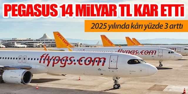 Pegasus 14 milyar TL kâr açıkladı