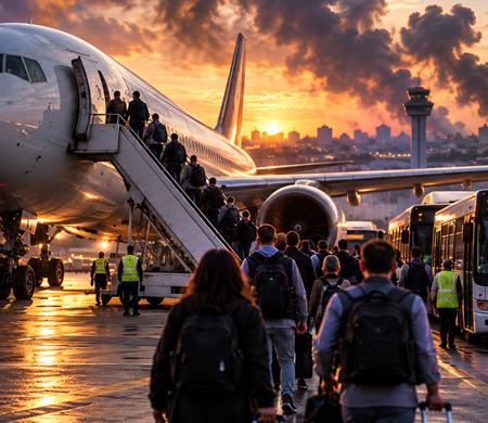 Flydubai İsrail uçuşlarını durdurdu... Tahliye seferleri başladı