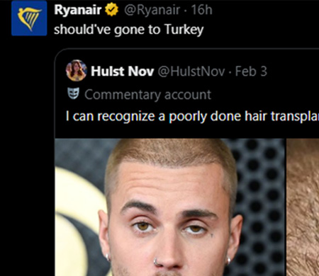 Ryanair'den yine "Türkiye" paylaşımı