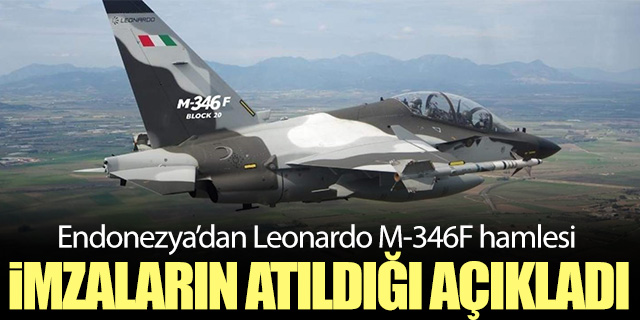 Endonezya'dan Leonardo M-346F hamlesi