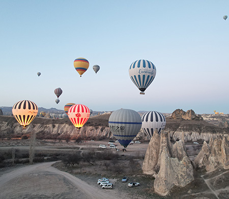 Kapadokya'da balon yolcu sayısında büyük artış