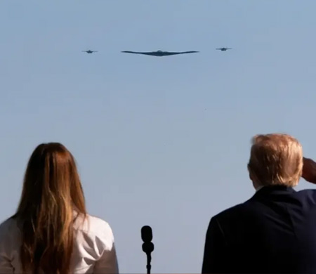Trump’tan Güç Gösterisi: Beyaz Saray Semalarında B-2 ve F-35 Uçuşu