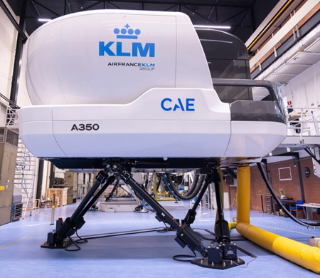 KLM, A350 Pilot Eğitimleri İçin İlk Simülatörünü Kurdu