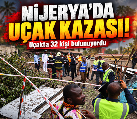 Nijerya'da uçak kazası!