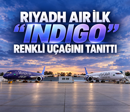 Riyadh Air ilk mavi-mor Boeing 787-9’unu tanıttı
