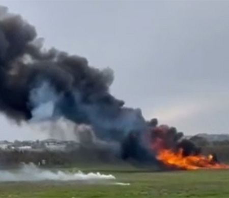 Sinop Havalimanı'nda gerçeğini aratmayan tatbikat