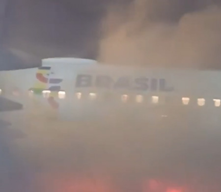 Uçuşa hazırlanan yolcu uçağında yangın paniği!