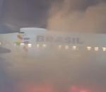 Uçuşa hazırlanan yolcu uçağında yangın paniği!