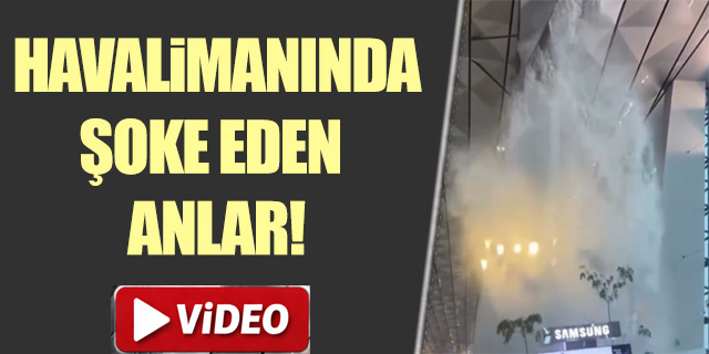 Havalimanında şoke eden anlar!