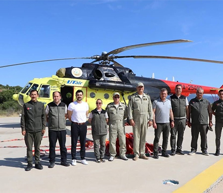 Yangın Söndürme Helikopteri Göreve Başladı