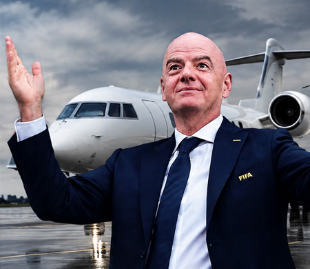 FIFA Başkanı Infantino Özel Jetle 20 Bin Kilometreden Fazla Uçtu