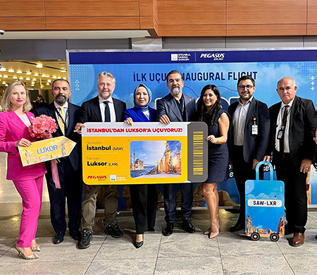 Pegasus Sabiha Gökçen'den Luksor ve Marsa Alam uçuşlarına başladı
