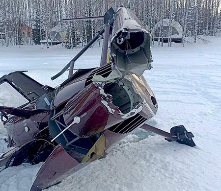 Rusya'da helikopter düştü; 2 ölü!