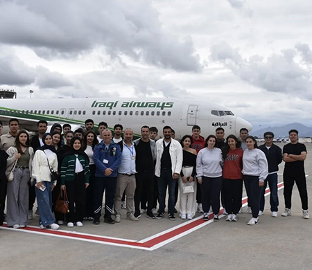 Öğrencilere havalimanında uygulamalı eğitim