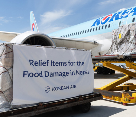 Korean Air’den Nepal’e Sel Yardımı