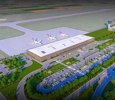 Bayburt-Gümüşhane Havalimanı’nda pist ve apron çalışmaları tamamlandı