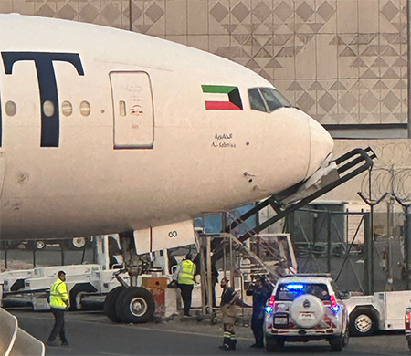 Apronda kalkış öncesi korkutan kaza!