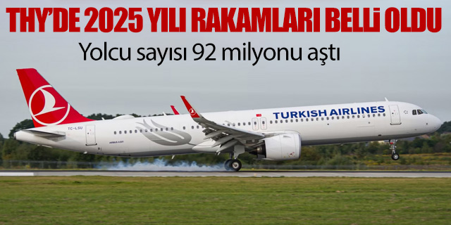 THY'de Aralık rakamları belli oldu