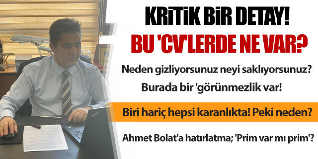 KÖŞE / SHGM’de CV’ler Neden Gizlenir?