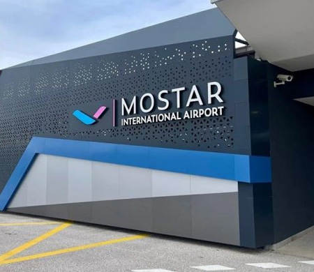 Mostar Havalimanı terminalini büyütmeye hazırlanıyor