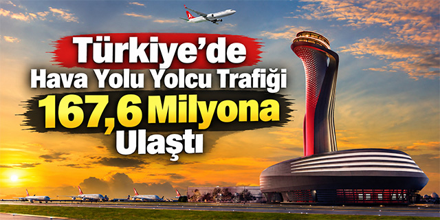 Türkiye’de Hava Yolu Yolcu Trafiği 167,6 Milyona Ulaştı