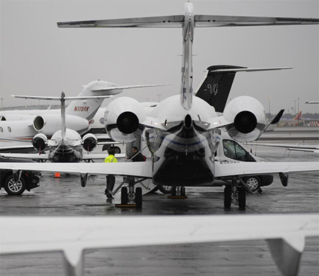 Super Bowl sonrası iki saatte 95 jet havalandı