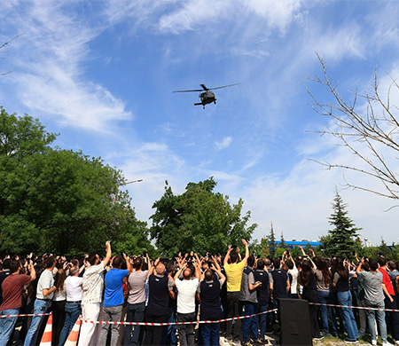 Jandarmadan TEI'ye özel uçuş
