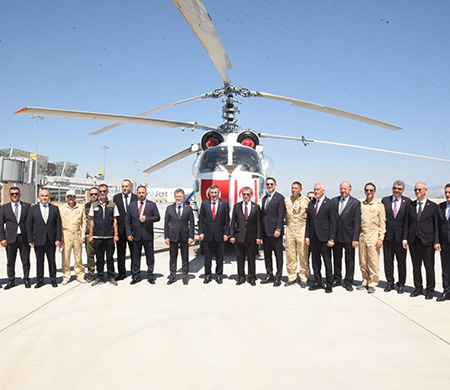 Türkiye'den KKTC'ye yangın söndürme helikopteri teslim edildi