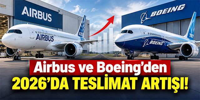 Airbus ve Boeing Teslimatlarda Geçen Yılı Geride Bıraktı