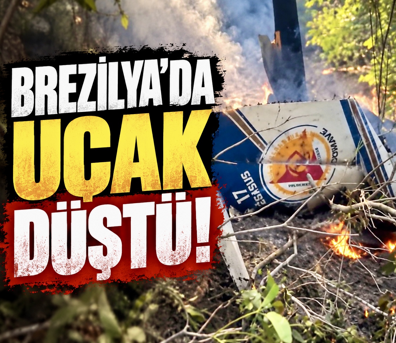 Brezilya’da uçak kazası!