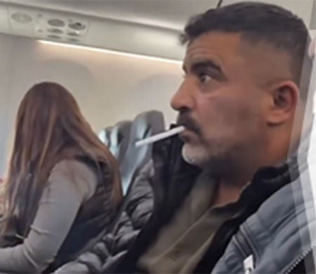 Ajet uçağında sigara içen şahıs kara listeye alındı