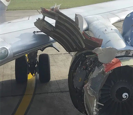 Motor arızası acil iniş yaptırdı; Motorda ciddi hasar oluştu!