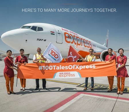 Air India Express 100'üncü Uçağını Filosuna Kattı